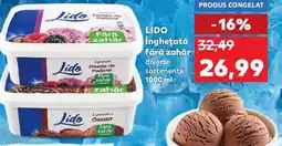 Kaufland LIDO Înghețată fără zahăr Ofertă