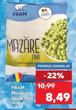 Kaufland FRAM Mazăre verde fină 1000 g Ofertă