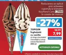 Kaufland TOPGUN Înghețată cu vanilie Ofertă
