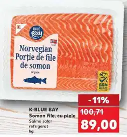 Kaufland K-BLUE BAY Somon file, cu piele Ofertă