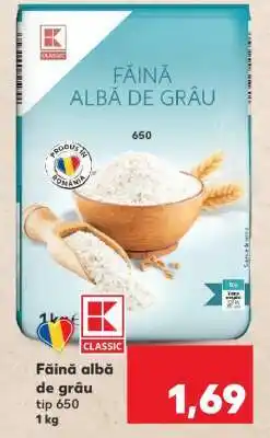 Kaufland Făină albă de grâu tip 650 Ofertă