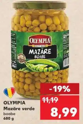 Kaufland OLYMPIA Mazăre verde boabe Ofertă