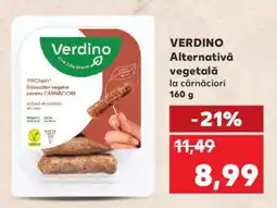 Kaufland VERDINO Alternativă vegetală la cârnăciori 160 g Ofertă