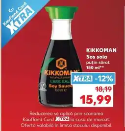 Kaufland KIKKOMAN Sos soia puțin sărat Ofertă