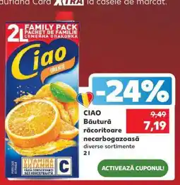 Kaufland CIAO Băutură răcoritoare necarbogazoasă Ofertă