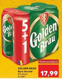 Kaufland GOLDEN BRAU Bere blondă Ofertă