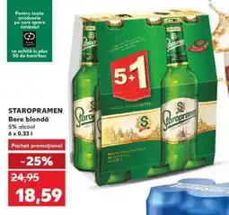 Kaufland STAROPRAMEN Bere blondă Ofertă