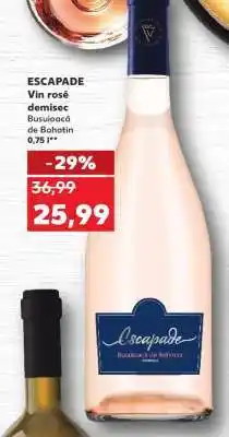 Kaufland ESCAPADE Vin rosé demisec Ofertă