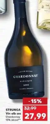 Kaufland STRUNGA Vin alb sec Chardonnay Ofertă