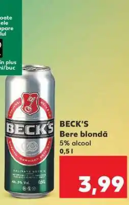 Kaufland BECK‘S Bere blondă Ofertă