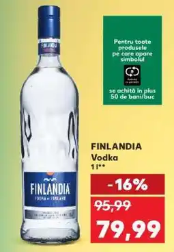 Kaufland FINLANDIA Vodka 1l Ofertă