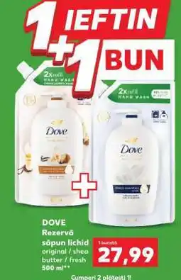 Kaufland DOVE Rezervă săpun lichid Ofertă