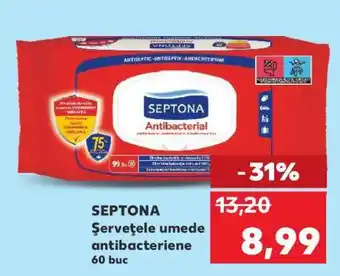 Kaufland SEPTONA Şerveţele umede antibacteriene Ofertă