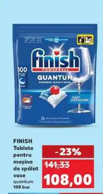 Kaufland FINISH Tablete pentru mașina de spălat vase quantum 100 buc Ofertă