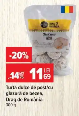 Carrefour Turtă dulce de post/cu glazură de bezea, Drag de România Ofertă