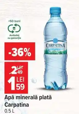 Carrefour Apă minerală plată, Carpatina Ofertă