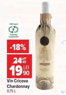 Carrefour Vin Cricova Chardonnay Ofertă