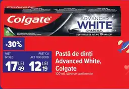 Carrefour Pastă de dinți Advanced White, Colgate Ofertă