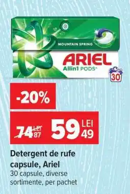 Carrefour Detergent de rufe capsule Ariel Ofertă