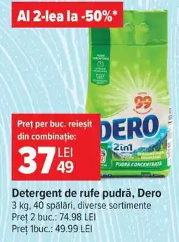 Carrefour Detergent de rufe pudră Dero Ofertă
