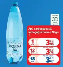 Carrefour Apă carbogazoasă/îmbogățită Poiana Negri 2L Ofertă
