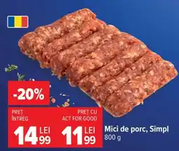 Carrefour Mici de porc, Simpl Ofertă