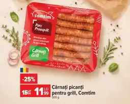 Carrefour Cârnați picanți pentru grill, Comtim Ofertă