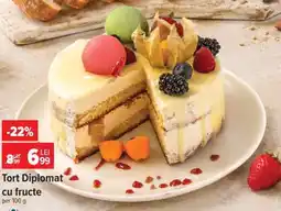 Carrefour Tort Diplomat cu Fructe Ofertă