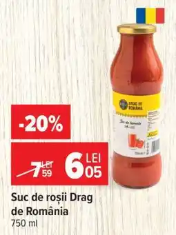 Carrefour Suc de roșii Drag de România Ofertă