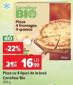 Carrefour Pizza cu 4 tipuri de brânză Carrefour Bio Ofertă