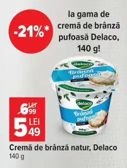 Carrefour Cremă de brânză natur, Delaco Ofertă