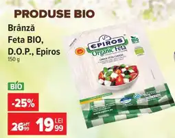 Carrefour Brânză Feta BIO, D.O.P. Epiros Ofertă