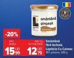Carrefour Smântână fără lactoză, Lăptăria Cu Caimac Ofertă
