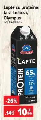 Carrefour Lapte cu proteine, fără lactoză, Olympus Ofertă