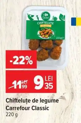 Carrefour Chifteluțe de legume Carrefour Classic Ofertă