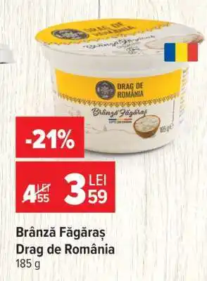 Carrefour Brânză Făgăraș Drag de România Ofertă