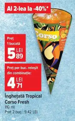 Carrefour Înghețată Tropical Corso Fresh Ofertă