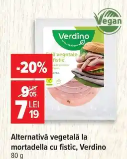 Carrefour Alternativă vegetală la mortadella cu fistic, Verdino Ofertă