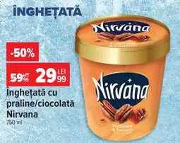 Carrefour Înghețată cu praline/ciocolată, Nirvana Ofertă