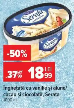 Carrefour Înghețată cu vanilie și alune/cacao și ciocolată, Serata Ofertă