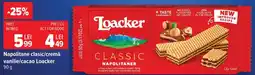 Carrefour Napolitane clasic/cremă vanilie/cacao Loacker Ofertă