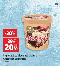 Carrefour Înghețată cu ciocolata și alune, Carrefour Sensation Ofertă