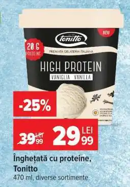 Carrefour Înghețată cu proteine, Tonitto Ofertă