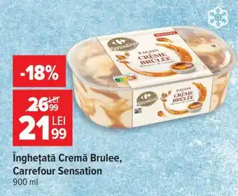 Carrefour Înghețată Cremă Brulee, Carrefour Sensation Ofertă
