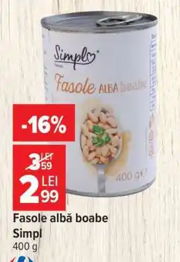 Carrefour Fasole albă boabe Ofertă