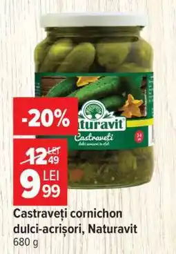 Carrefour Castraveți cornichon dulci-acrișori, Naturavit Ofertă