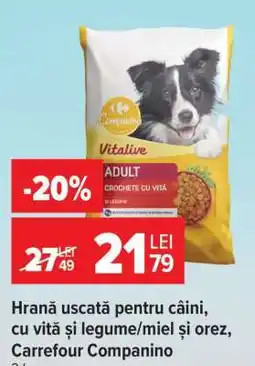 Carrefour Carrefour Companino Hrana uscata pentru caini Ofertă