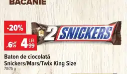 Carrefour Baton de ciocolată Snickers / Mars / Twix king size Ofertă