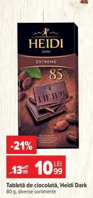 Carrefour Tableta de ciocolată HEIDI Dark Ofertă