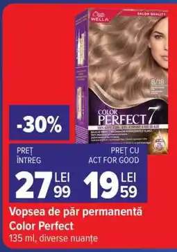 Carrefour Vopsea de păr permanentă Color Perfect Ofertă